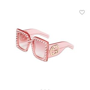 GUCCI 57MM Rhinestone Square Sunglasses